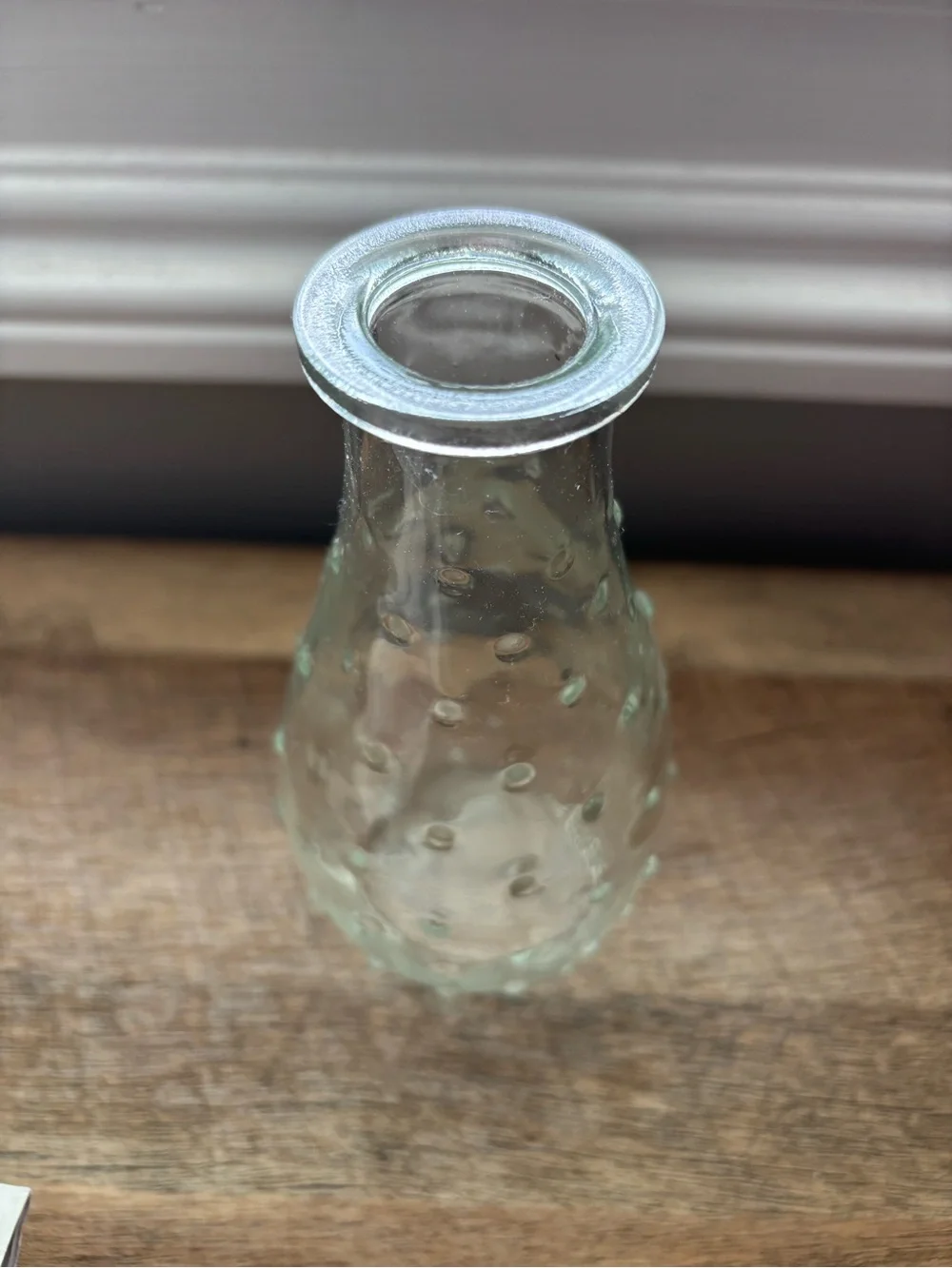 Textured Glass Bud Vase